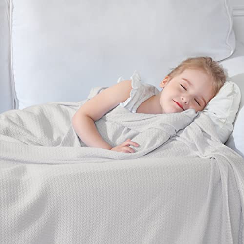 VHOME Sommerdecke - Bambus Decke für Erwachsene Kinder, Leichte Atmungsaktive Kühldecken kann Körper kühl halten für Bett Sofa und überall Grau 120x100cm von VHOME