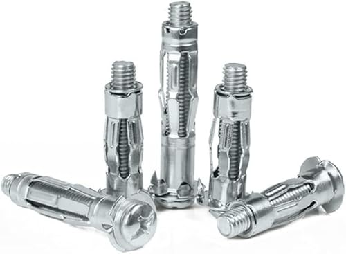 VHTDFEVXO Ankerbolzen, M4 M5 M6 M8 Hohlwandanker Dübel Metall-Expansionsbolzen Flugzeugrohr Gipskartonplatten-Expansionsschraube Heimwerkerbedarf(M5X37(20pcs)) von VHTDFEVXO