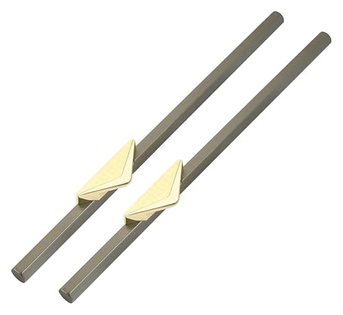 VHTDFEVXO Kleiderschrankgriffe, Schubladengriffe, 2 Pcs Metal Cupboard Drawer Pull Handles for Bathroom Bedroom Kitchen Furniture, Gray and Gold(Length 800mm) von VHTDFEVXO
