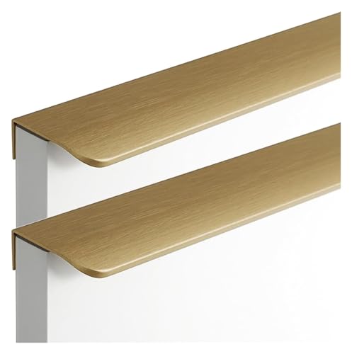VHTDFEVXO Kleiderschrankgriffe, Schubladengriffe, 2 Pcs Unsichtbare Schrank Tür Griffe Aluminium Legierung Kleiderschrank Möbel Zieht Gebürstet Oberfläche(Length 120mm) von VHTDFEVXO