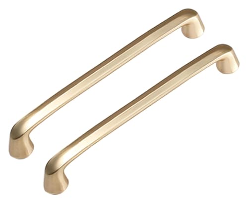 VHTDFEVXO Kleiderschrankgriffe, Schubladengriffe, 2 Stück Möbeltürgriffe, for Schlafzimmer-Badezimmerschrank, Zinklegierung(Hole Distance 128mm) von VHTDFEVXO