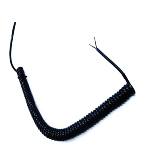 VHTDFEVXO Teleskop-Spiralkabel, 2-adriges 22AWG-Federspiralkabel, dehnbar, Meter 6 Meter, 9 Meter, 10 Meter, Teleskopdraht-Spiralverlängerung(Stretch 2 Meter) von VHTDFEVXO