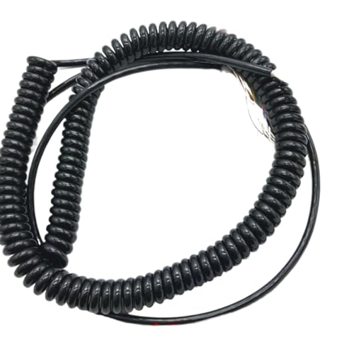 VHTDFEVXO Teleskop-Spiralkabel, 7 Kerne bis 26 Kerne 4 Meter 6 Meter Industrieller manueller Generator Spiralfeder Spiraldraht Spiralverlängerung(18 cores Stretch 4 Meters) von VHTDFEVXO