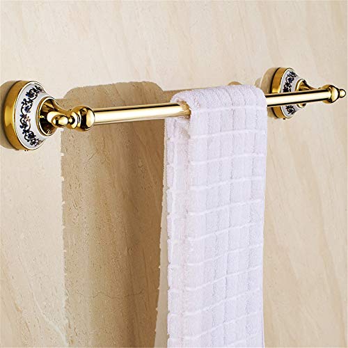 VHVCX Retro Antike Blaue Und Weiße Porzellan-Edelstahl-Handtuchhalter Gold Überzogenen Single Pole Badezimmer Hanger Hotels Polieren VHVCX Retro Antike Blaue Und Weiße Porzellan-Edelstahl-Handtuchhalter Gold Überzogenen Single Pole Badezimmer Hanger Hotels Polieren von VHVCX