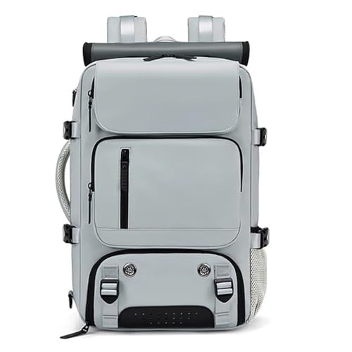 VHVYWY 18-Zoll-Laptop-Rucksack, wasserdichte Reisehandtasche für Damen und Herren, Taschen mit Computer- und Schuhfach Light Grey VHVYWY 18-Zoll-Laptop-Rucksack, wasserdichte Reisehandtasche für Damen und Herren, Taschen mit Computer- und Schuhfach Light Grey von VHVYWY