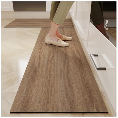 VHVYWY 2er Set Saugfähige Küchenmatten aus Kieselgur in Holzoptik, Eleganz und Haltbarkeit als Heimdekoration für Wohnzimmer, Badezimmer, Flurteppich 03,18 * 28in + 18 * 47in VHVYWY 2er Set Saugfähige Küchenmatten aus Kieselgur in Holzoptik, Eleganz und Haltbarkeit als Heimdekoration für Wohnzimmer, Badezimmer, Flurteppich 03,18 * 28in + 18 * 47in von VHVYWY