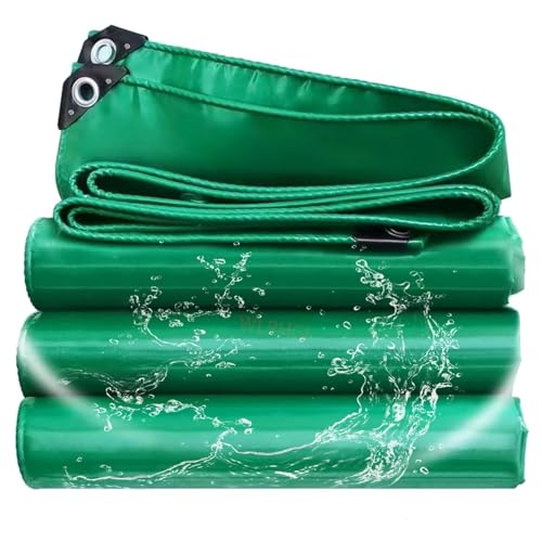 VHVYWY Abdeckplane mit Ösen, Grüne Plane, Abdeckplane Wasserdicht, Tarpaulin reißfeste Schutzplane, ölbeständig Schutzplane für Zuhause, Garten im Freien 6 * 6m VHVYWY Abdeckplane mit Ösen, Grüne Plane, Abdeckplane Wasserdicht, Tarpaulin reißfeste Schutzplane, ölbeständig Schutzplane für Zuhause, Garten im Freien 6 * 6m von VHVYWY