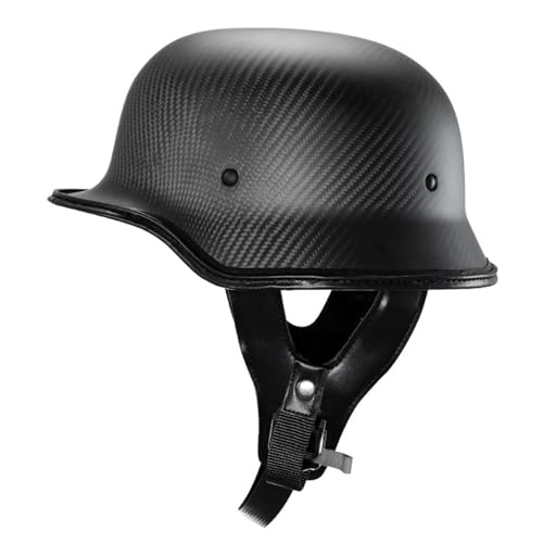 VHVYWY Halb Offener Deutsch Halbschalenhelm mit ECE, Jethelm Retro, Chopper Helm, Mofa Helm für Erwachsene Männer Und Frauen 03,XXL von VHVYWY