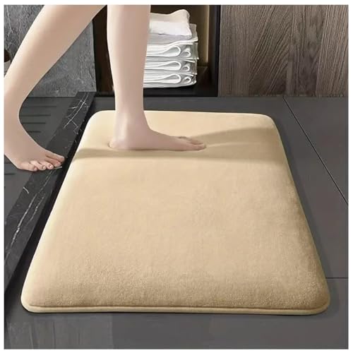 VHVYWY Memory Schaum Badematte Badteppich rutschfest Mat Teppich Badezimmermatte Antirutsch Weiche FußMatte Leicht Zu Reinigen waschbar Badvorleger 06,60 * 120cm von VHVYWY