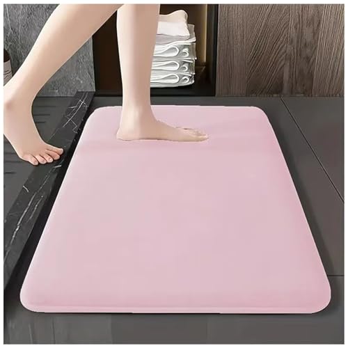 VHVYWY Memory Schaum Badematte Badteppich rutschfest Mat Teppich Badezimmermatte Antirutsch Weiche FußMatte Leicht Zu Reinigen waschbar Badvorleger 08,40 * 60cm von VHVYWY
