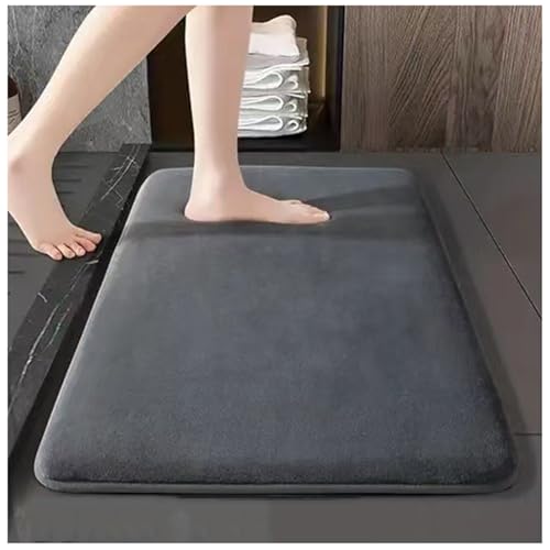 VHVYWY Memory Schaum Badematte Badteppich rutschfest Mat Teppich Badezimmermatte Antirutsch Weiche FußMatte Leicht Zu Reinigen waschbar Badvorleger 11,50 * 80cm von VHVYWY