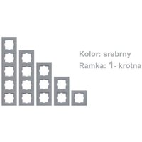 VN-92-18-06-01: VN-92-18-06-01: NOVELLA Einzelrahmen, Farbe Silber VN-92-18-06-01: VN-92-18-06-01: NOVELLA Einzelrahmen, Farbe Silber von VI-KO