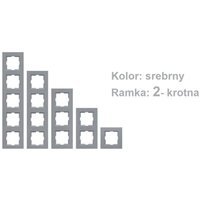 VN-92-18-06-02: NOVELLA Doppelrahmen, Farbe Silber VN-92-18-06-02: NOVELLA Doppelrahmen, Farbe Silber von VI-KO