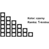 VN-92-18-06-51: VN-92-18-06-51: NOVELLA Einzelrahmen, Schwarz von VI-KO