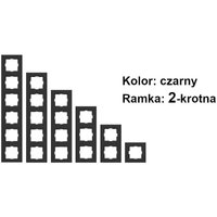 VN-92-18-06-52: VN-92-18-06-52: NOVELLA 2-fach Rahmen, Schwarz von VI-KO