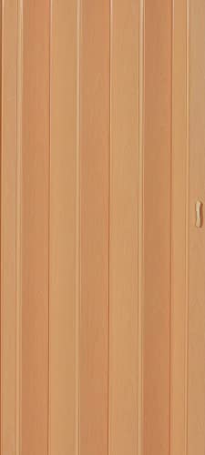 Falttür Schiebetür Tür buche farben Höhe 202 cm Einbaubreite bis 96 cm Doppelwandprofil Neu TOP-Qualität p043-96 von Vivi