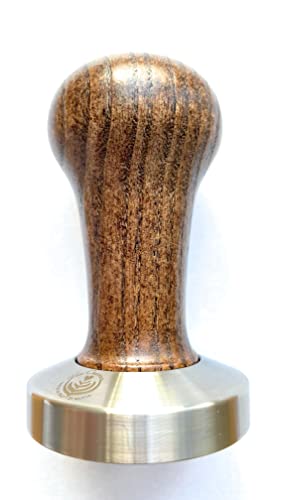 VIA CREMA Kaffee Tamper 51 mm. Siebträger Tamper. Coffee Tamper Made in Italy By Motta (Tamper 51mm, Brown) Kaffeemaschine Siebträger Zubehör von VIA CREMA