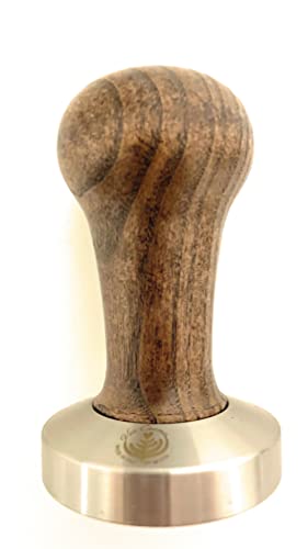 VIA CREMA Kaffee Tamper 53 mm. Siebträger Tamper. Coffee Tamper Made in Italy By Motta (Tamper 53 mm, Brown) Kaffeemaschine Siebträger Zubehör von VIA CREMA