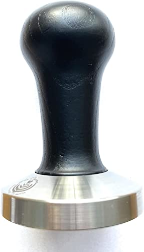 VIA CREMA Kaffee Tamper 54 mm. Siebträger Tamper. Coffee Tamper Made in Italy by Motta (Tamper 54mm, Black) Kaffeemaschine Siebträger Zubehör von VIA CREMA