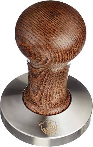 VIA CREMA Kaffee Tamper 54 mm. Siebträger Tamper. Coffee Tamper Made in Italy By Motta (Tamper 54mm, Brown) Kaffeemaschine Siebträger Zubehör von VIA CREMA