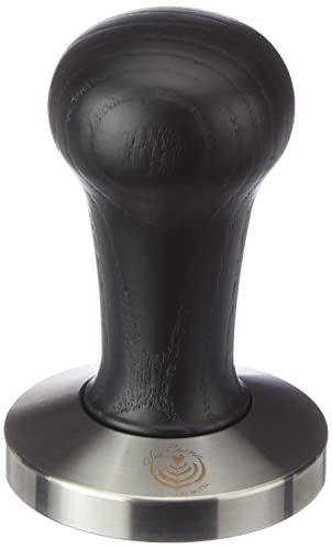 VIA CREMA Kaffee Tamper 58 mm. Siebträger Tamper. Coffee Tamper Made in Italy By Motta (Tamper 58mm, Black) Kaffeemaschine Siebträger Zubehör von VIA CREMA