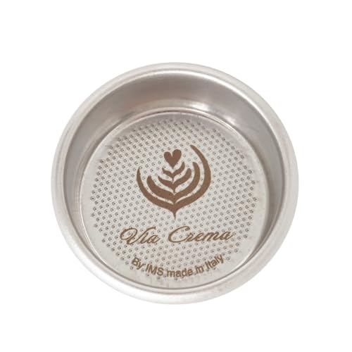 VIA CREMA filter basket compatible with 54mm Breville Sage Espresso machines Express, Bambino, Bambino Plus, Barista Pro Made In ITALY by IMS (28MM 2 CUPS) von VIA CREMA