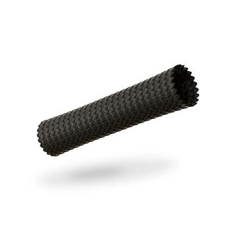 VIABLUE Sleeves * Geflechtschlauch * Black/SCHWARZ * Größe Big für Kabel-Ø von 13 bis 26 mm * Meterware * Gewebeschlauch/Kabelschutzhülle/Kabelschlauch * per m von VIABLUE