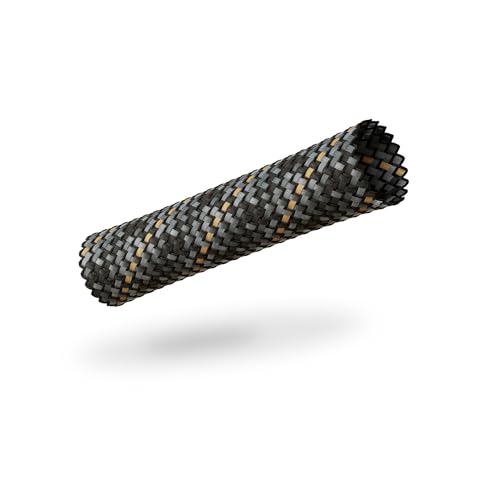 VIABLUE Sleeves * Geflechtschlauch * Stone * Größe Big für Kabel-Ø von 13 bis 26 mm * Meterware * Gewebeschlauch/Kabelschutzhülle/Kabelschlauch * per m von VIABLUE