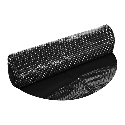 VIALIA Solarfolie schwarz rund, 400µ, Ø6m, Noppenfolie Poolabdeckung zuschneidbar, Poolheizung Wärmeplane von VIALIA
