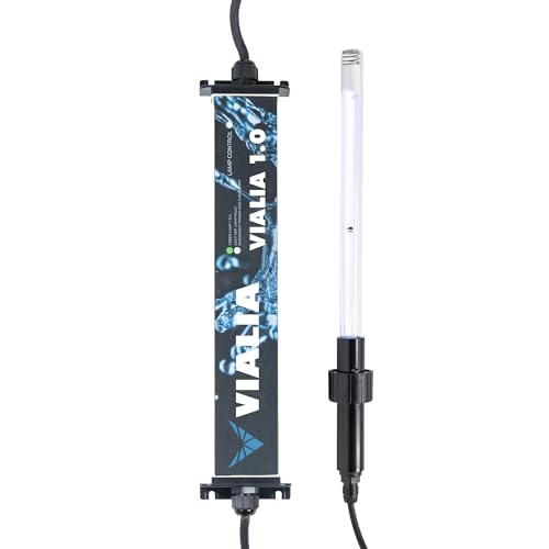 VIALIA Tauch-UV-C 1.0 Tauchstrahler, Teichklärer mit 80 Watt Amalgam, UV-C Lampe mit Funktions LED zur Säuberung und Pflege des Teichs von VIALIA