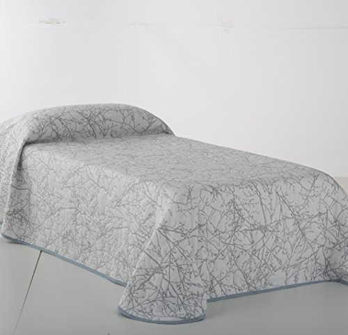 VIALMAN Sofia Tagesdecke 18, Polyester Baumwolle, grau, 200 x 270 cm von VIALMAN