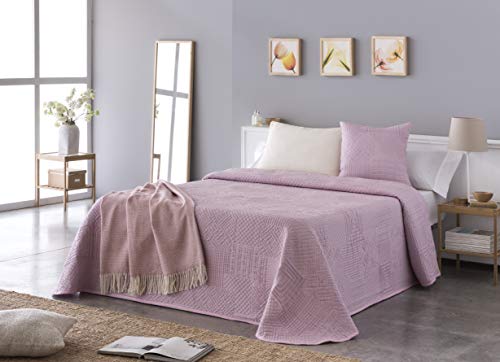 VIALMAN Tagesdecke, Rosa, Cama de 150 cm: 250 cm x 270 cm, 14 von VIALMAN