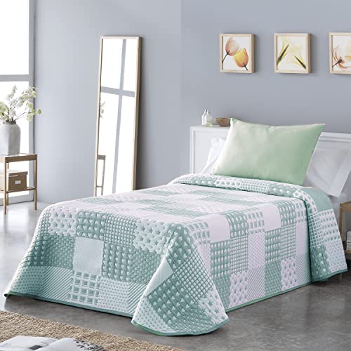 VIALMAN Leichte Tagesdecke Sofia 21 für Doppelbetten mit 180 und 200 cm | Tagesdecke für 180 und 200 cm Bett | Tagesdecke 270 x 270 cm, Grün VIALMAN Leichte Tagesdecke Sofia 21 für Doppelbetten mit 180 und 200 cm | Tagesdecke für 180 und 200 cm Bett | Tagesdecke 270 x 270 cm, Grün von VIALMAN