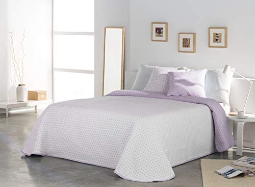 VIALMAN Leichte Tagesdecke Sofia 26 für Einzelbett mit 90 cm | Größe Tagesdecke 180 x 270 cm, Rosa von VIALMAN