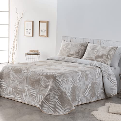 VIALMAN Tagesdecke Bouti, leicht 105x190 cm Taupe von VIALMAN