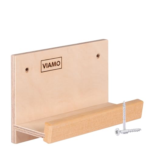 VIAMO® Sauna Brillenablage aus Holz inkl. Schrauben für eine Brille von VIAMO