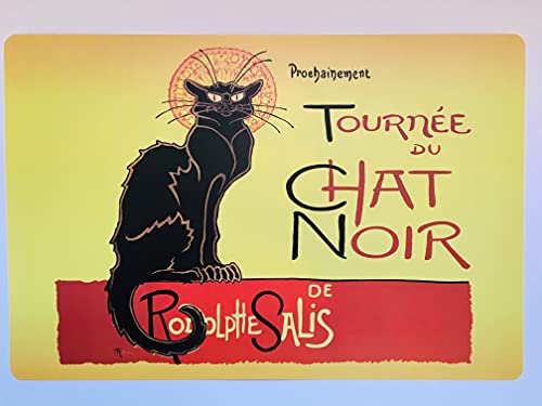 Tischset Paris – Motiv Le Chat Noir de Paris – doppelseitig von VIANAYA