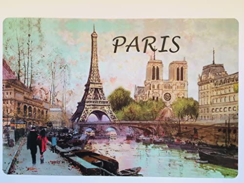 Platzset Paris – Motiv Notre Dame de Paris und Les Quais de Seine – doppelseitig von VIANAYA