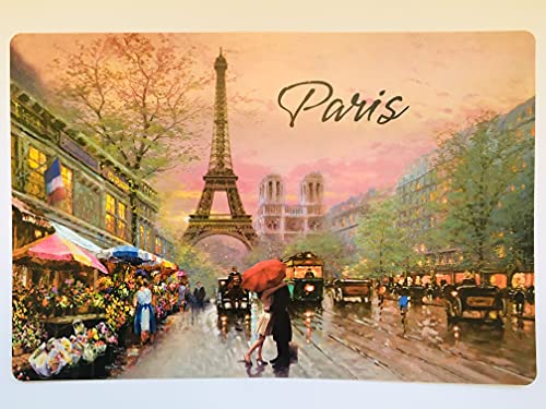 Tischset Paris Paris Retro mit Eiffelturm – doppelseitig von VIANAYA