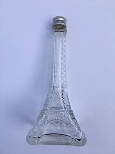 Vianaya Flasche Paris Eiffelturm aus Glas, hochwertig, klein, 5 cl, mit passendem Deckel von VIANAYA