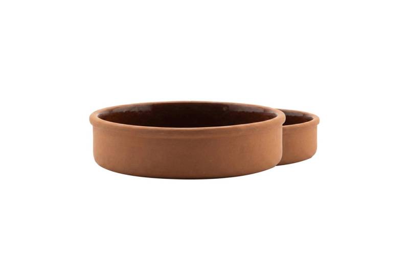 VIAPOT Schale RUMELI Tonschale 2er-Set, Terrakotta (Naturton), (2er-Set, 4-tlg), Große Natur-Tonschale, ideal für Ofengerichte und Sütlaç von VIAPOT