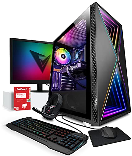 Vibox V-54 Gaming-PC - 24" Monitor-Paket - AMD Ryzen 5 4500 Processeur 4.1GHz - RTX 3060 12GB Grafikkarte - 16GB RAM - 480GB SSD - Windows 11 - WiFi von Vibox