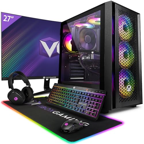 Vibox VII-30 Gaming PC - 24" Monitor-Paket - Intel i7 13700F Prozessor 5.2GHz - RTX 3060 12GB Grafikkarte - 16GB RAM - 1TB NVMe M.2 SSD - 600W PSU - Windows 11 - WiFi von Vibox