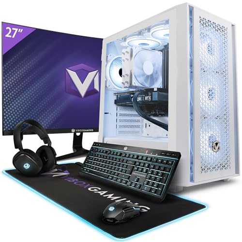 Vibox VIII-10 Gaming PC - 27" Monitor-Paket - Intel i9 11900F Prozessor - RTX 3060 12GB Grafikkarte - 32GB RAM - 1TB NVMe M.2 SSD - 600W PSU - Windows 11 - WiFi von Vibox