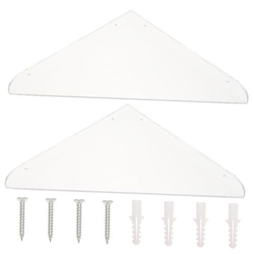 VICASKY 1 Satz Badezimmer mit eckregal dreibeinstativ duschablagen buchstopper Bookstand Wand klein Küche mit Stauraum über der Tür Ecke Eckgestelle Küchenregale Acryl Transparent von VICASKY