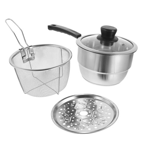 VICASKY 1 Satz Dampfgarer Set Multifunktionaler Kochtopf mit Frittierkorb Geeignet für Induktionsherde und Gasherde Platzsparend und Hitzebeständig Perfektes für Freunde VICASKY 1 Satz Dampfgarer Set Multifunktionaler Kochtopf mit Frittierkorb Geeignet für Induktionsherde und Gasherde Platzsparend und Hitzebeständig Perfektes für Freunde von VICASKY