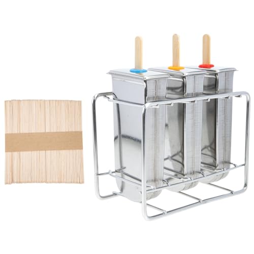 VICASKY 1 Satz Eiscreme Maschine aus mit Holzstielen Runde Formen für Selbstgemachte Popsicles Kompakt und Leicht für Familien VICASKY 1 Satz Eiscreme Maschine aus mit Holzstielen Runde Formen für Selbstgemachte Popsicles Kompakt und Leicht für Familien von VICASKY