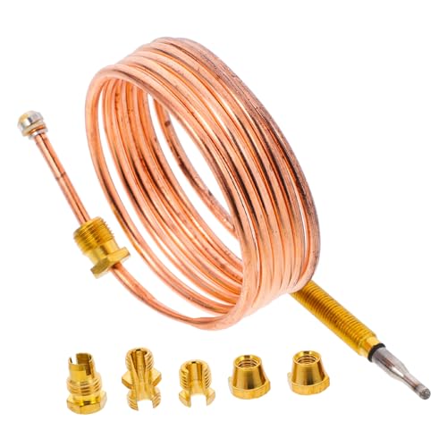 VICASKY 1 Satz Kopfkupfer Thermoelement Kit für Gasherde Installieren Präzise Temperaturregelung Langlebig Geeignet für Wassererhitzer und Öfen von VICASKY