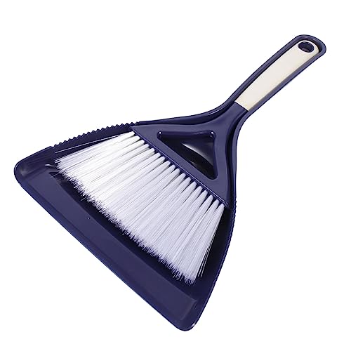 VICASKY 1 Satz Mini Dustpan Set für Desktop Tragbares Handbesen und Kehrblech Set für Einfache von Tischen Tastaturen und Autos Kompakte und Platzsparende Reinigungsbürsten Blau von VICASKY