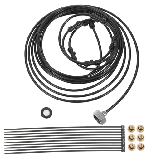 VICASKY 1 Satz Outdoor Nebelventilator mit Sprühfunktion für Effektive Kühlung für Garten und Terrasse Adapter für Einfache Installation an Gartenschläuchen von VICASKY